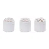 Melrose International Stoneware Box With Floral Lid Accent (set Of 3) - White