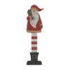 Melrose International Tall Wooden Santa With Presents 30"h - Red; White