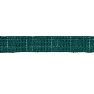Melrose International Tattersall Plaid Wired Ribbon 2.5" X 5 Yds. - Blue, Green