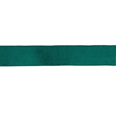 Melrose International Teal Blue Wired Ribbon 2.5" X 10 Yds. - Blue, Green