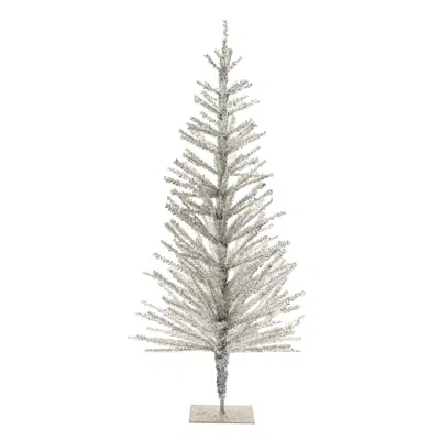 Melrose International Tinsel Pine Tree 36"h - Silver