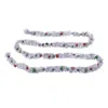 Melrose International Tinsel Sleigh Bell Ornament Garland (set Of 2) - Silver, Red