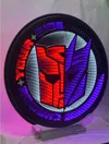 Melrose International Transformers Choose Your Side Ekkolight 24"h - Red, Purple, Black