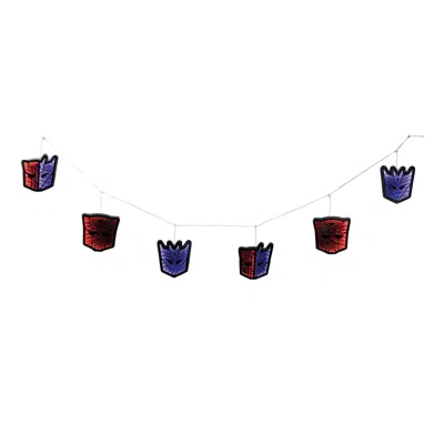 Melrose International Transformers Garland Ekkolight 5.5'l - Red, Purple, Black In Multi