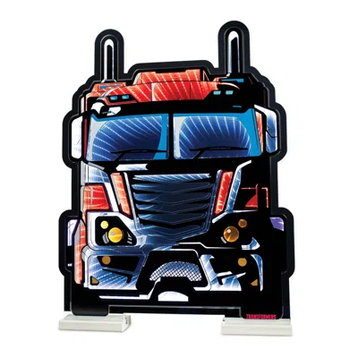 Melrose International Transformers Optimus Prime Vehicle Mode Ekkolight 23"h - Red, Blue, White In Multi