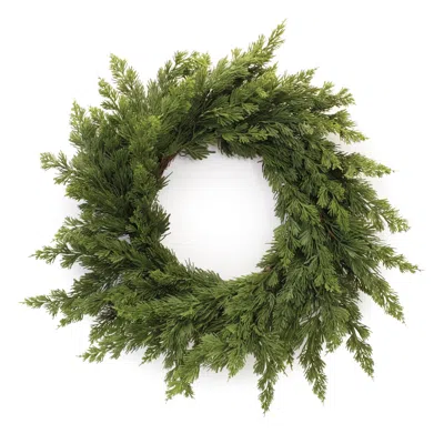 Melrose International Variegated Pine Wreath 25"d - Green