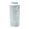 Melrose International White Punched Metal Candle Holder - White