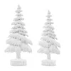 Melrose International White Washed Pine Tree (set Of 2) - White