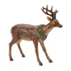 Melrose International Winter Deer Figurine (set Of 2) - Brown, Green