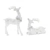 Melrose International Winter Deer Figurine (set Of 4) - White