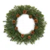 Melrose International Winter Pine Wreath With Pine Cones 25.5"d - Green, Brown