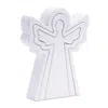 Melrose International Wood Angel Nesting Display (set Of 2) - White