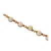 Melrose International Wood Beaded String Garland (set Of 2) - Tan; White