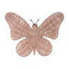Melrose International Woven Rattan Butterfly Wall Accent 18"l - Beige