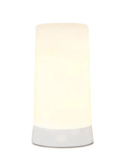 Melrose Led Flame Candle In White In Neutral