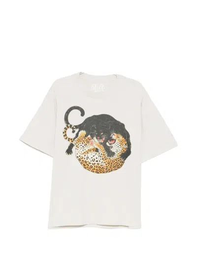 Melt Animal-print T-shirt In White