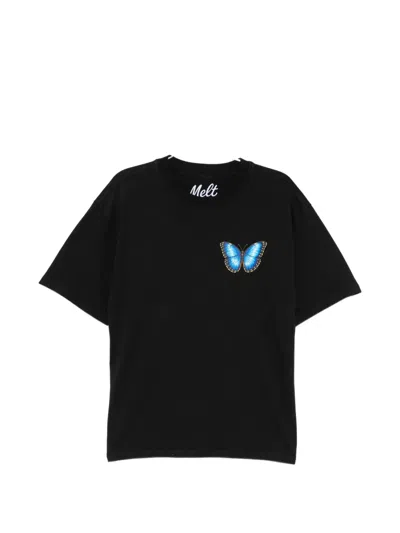 Melt Butterfly-print T-shirt In Black