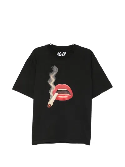 Melt Cigar-print T-shirt In Multi