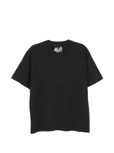 Melt Cotton T-shirt In Black
