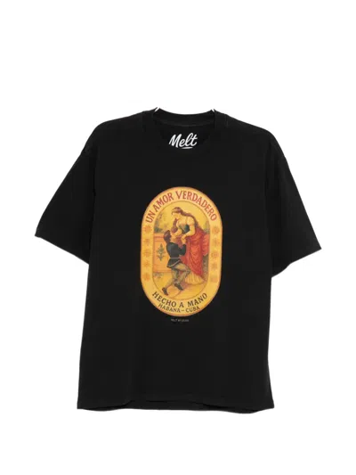 Melt Crew Neck T-shirt In Black