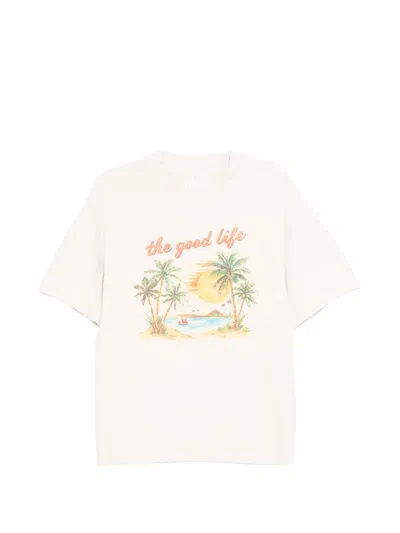 Melt Crew Neck T-shirt In White