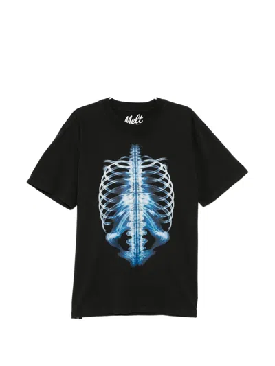 Melt Crew-neck Short-sleeve T-shirt In Gray