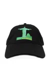 Melt Design-print Baseball Cap In Black