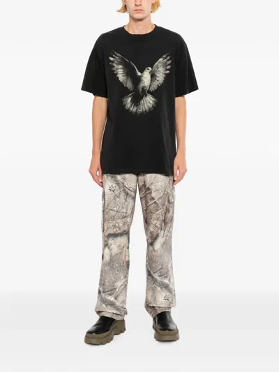 Melt Dove Printed T-shirt In Black