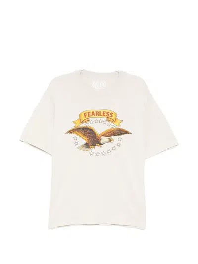 Melt Eagle Graphic T-shirt In White