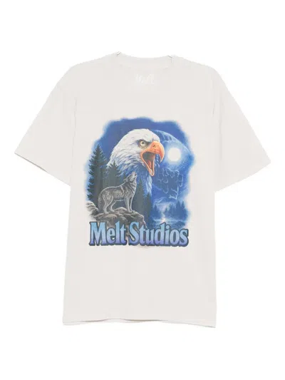 Melt Eagle-print T-shirt In Neutral