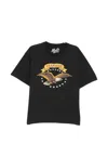 Melt Eagle Print T-shirt In Black