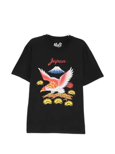 Melt Eagle-print T-shirt In Black