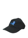 Melt Embroidery-adjustable Cap Hat In Black