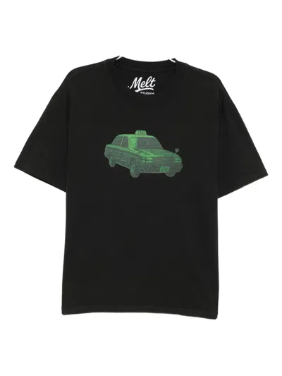 Melt Graphic-print T-shirt In Black