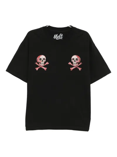 Melt Graphic-print T-shirt In Black
