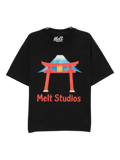 Melt Graphic-print T-shirt In Black