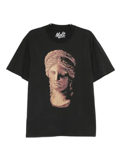 Melt Graphic-print T-shirt In Black