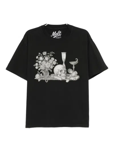 Melt Graphic-print T-shirt In Black