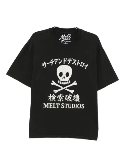 Melt Graphic-print T-shirt In Blue