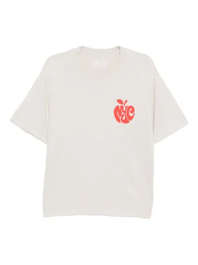 Melt Graphic-print T-shirt In Neutral