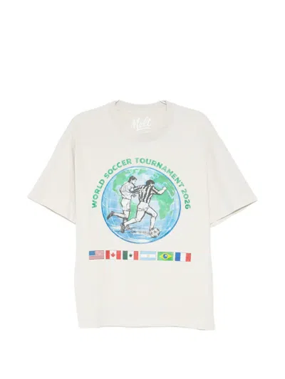 Melt Graphic-print T-shirt In White