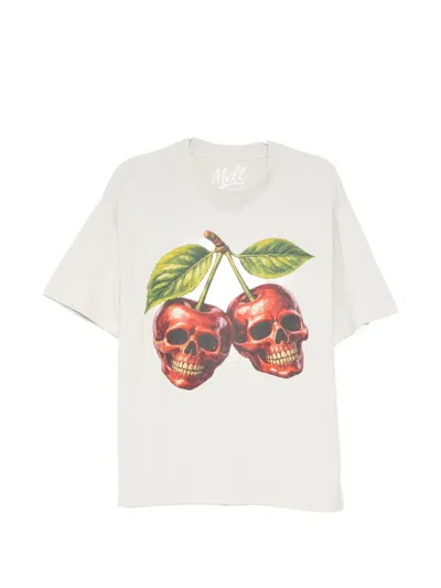 Melt Graphic-print T-shirt In White