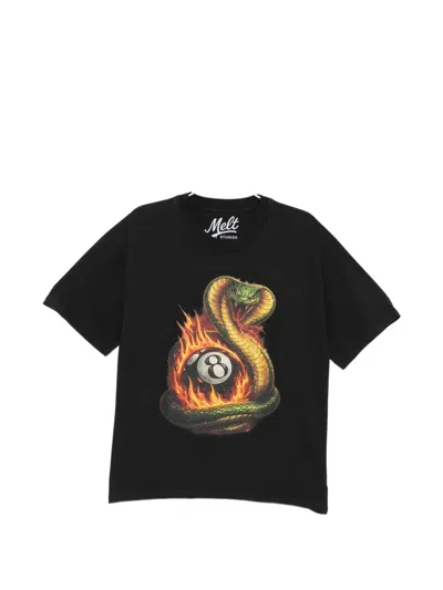 Melt Graphic T-shirt In Black