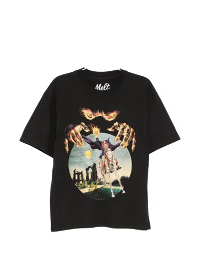 Melt Graphic T-shirt In Black