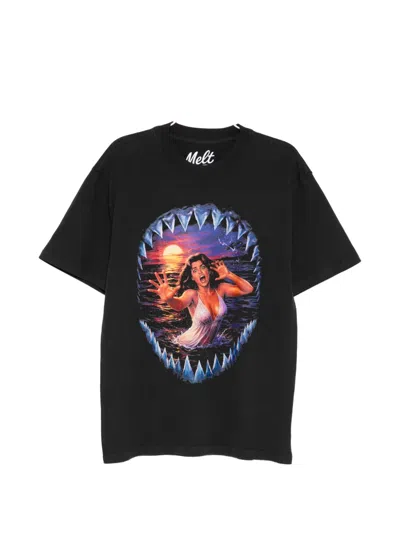 Melt Graphic T-shirt In Black