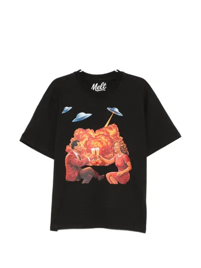 Melt Graphic T-shirt In Black
