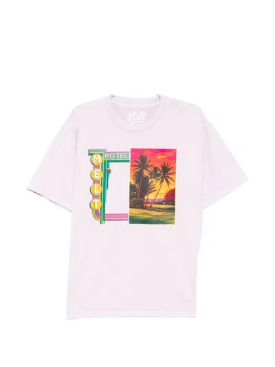 Melt Graphic T-shirt In Pink