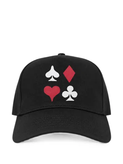 Melt Graphic-print Baseball Cap In Black