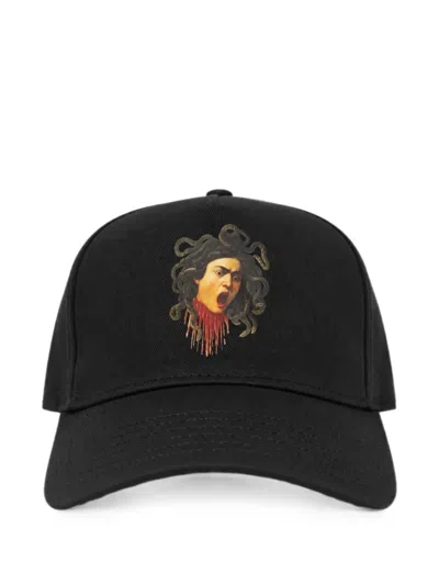 Melt Graphic-print Baseball Cap In Black