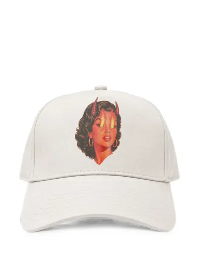 Melt Graphic-print Baseball Cap In White